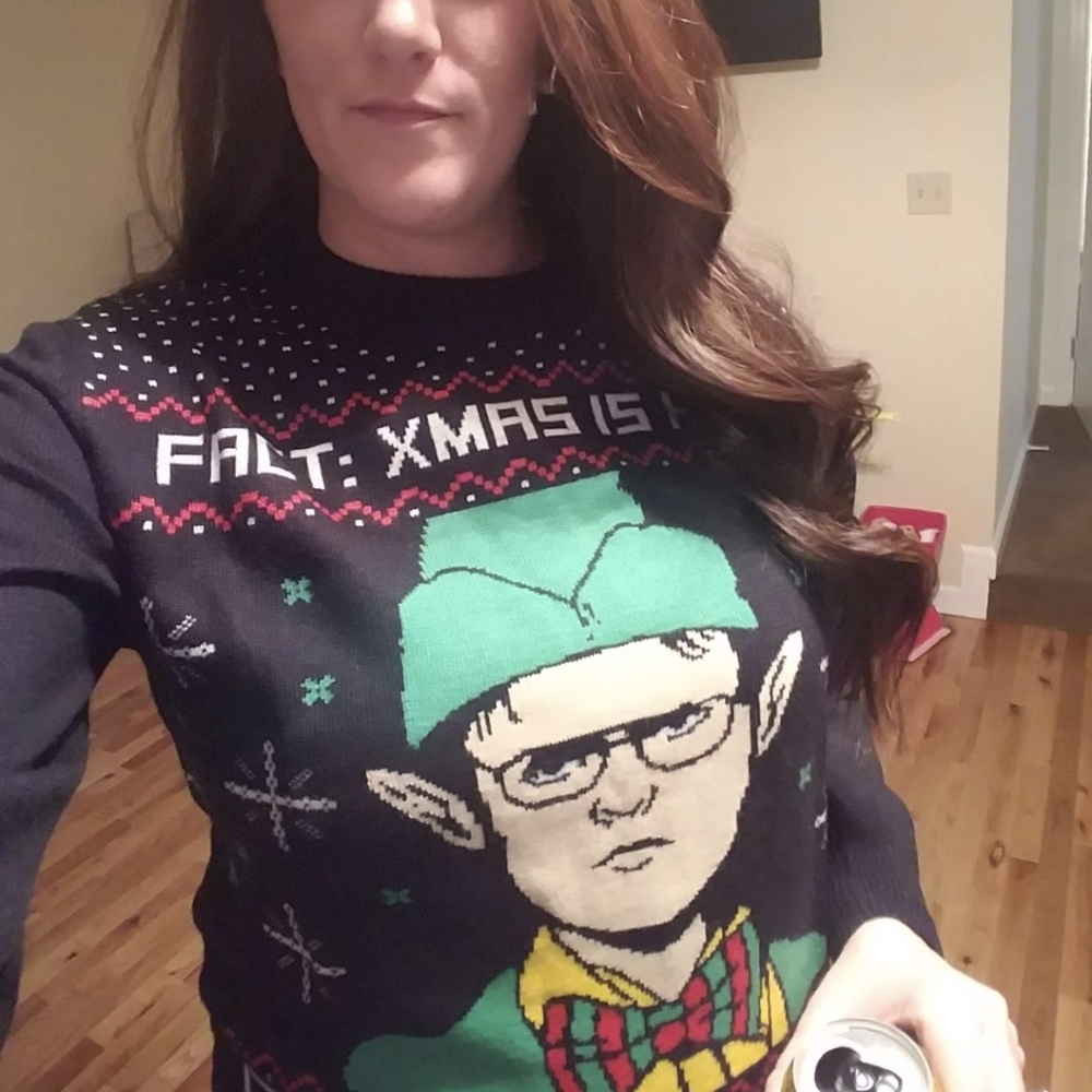 The Office Womens Christmas Sweater.  Ugly Christmas Sweater!